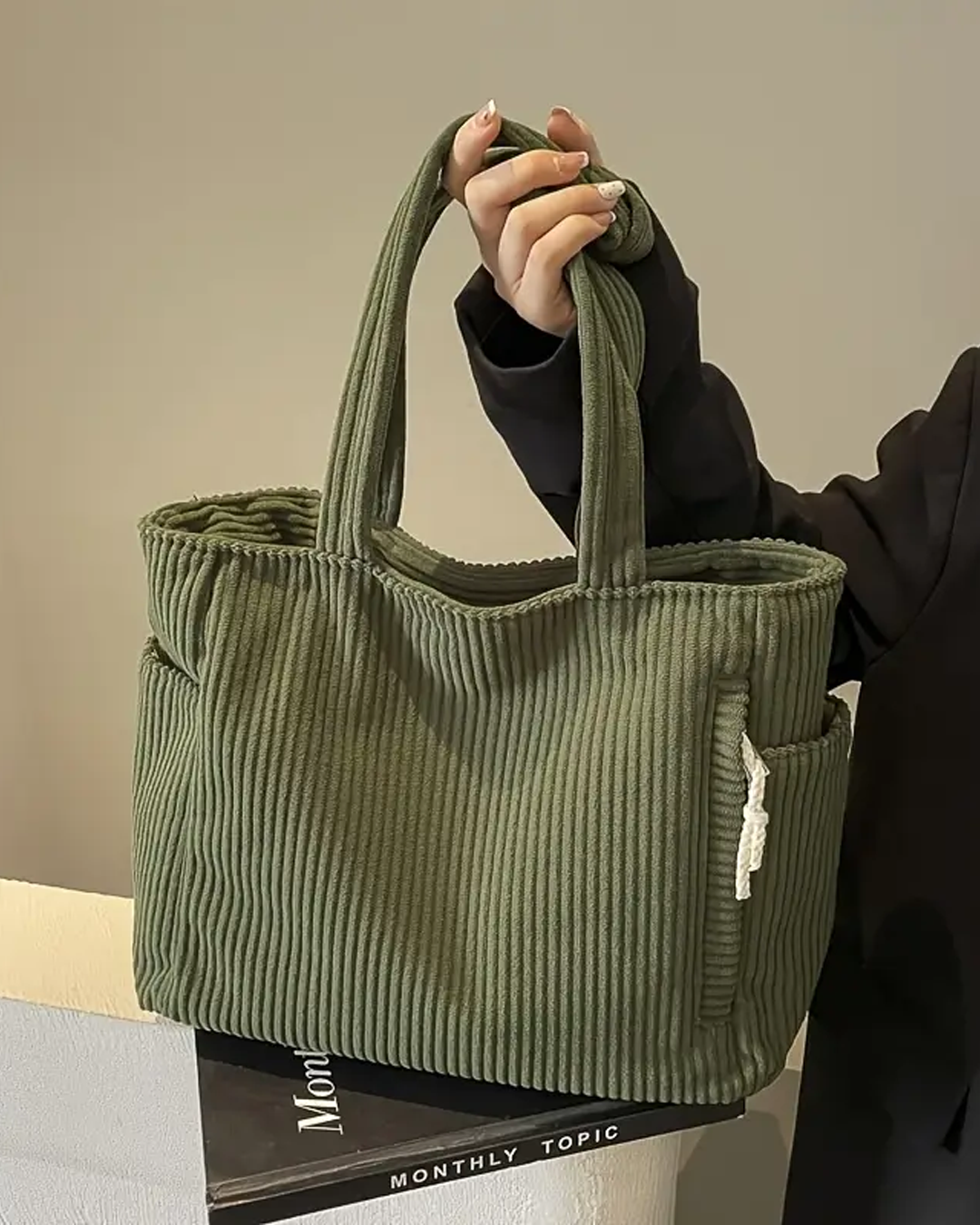 Geribbelde Totetas met Koorddetail