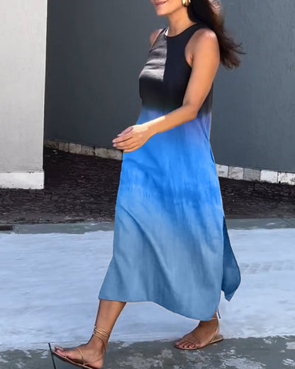 Modieuze Mouwloze Jurk