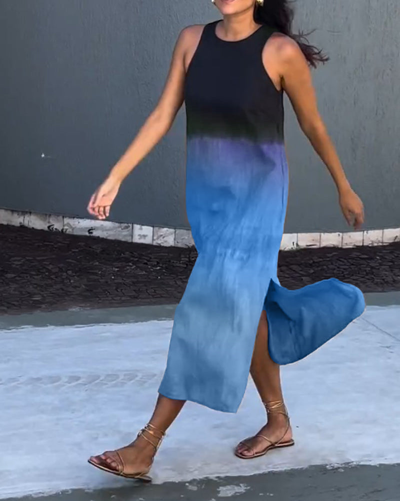 Modieuze Mouwloze Jurk