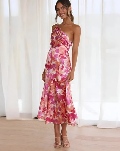 Ameline  | Elegante Maxi-jurk met Bloemenprint
