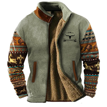 Casual fleece jack voor mannen