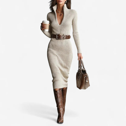 YARA™ | Ribbeljurk met Flatterende Taille en Tijdloze Elegantie voor Dag en Avond